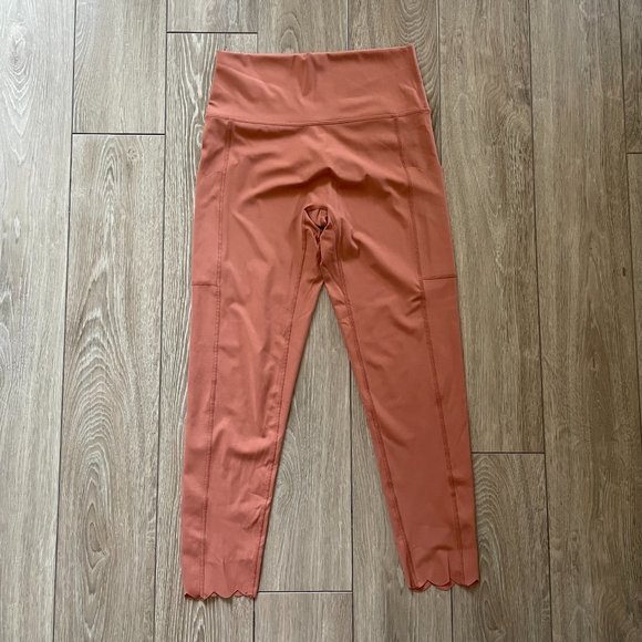 aerie Pants - aerie | Offline by aerie Scalloped Peach Leggings